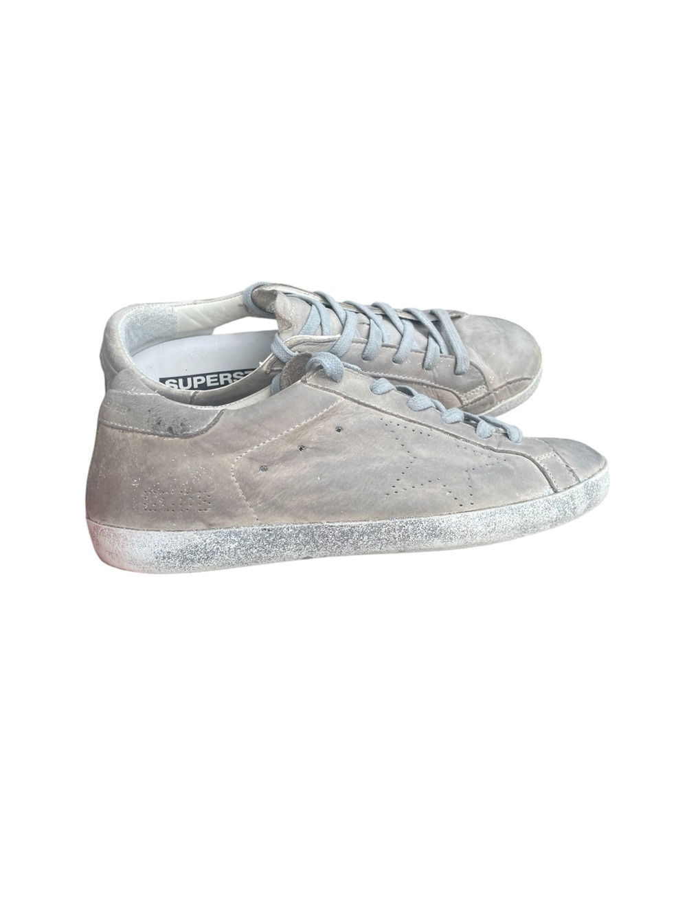 Golden Goose Superstar Low top sneakers, Grey Suede leather, size 39/US9, GUC